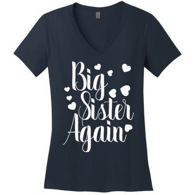 Big Sister Again Women's V-Neck T-Shirt