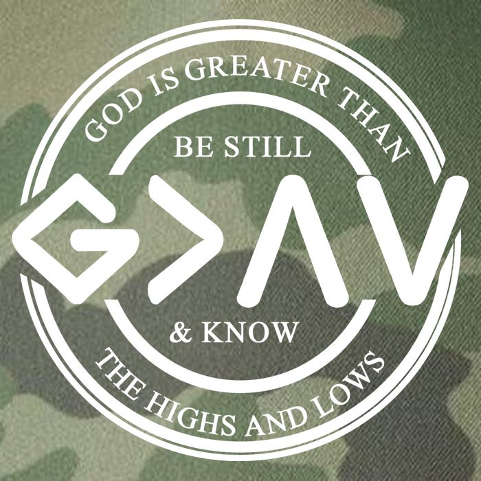 Be Still And Know, God Is Greater Than The Highs And Lows Circle Legacy Tie Dye Trucker Hat