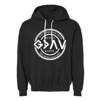Be Still And Know, God Is Greater Than The Highs And Lows Circle Garment-Dyed Fleece Hoodie