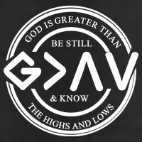 Be Still And Know, God Is Greater Than The Highs And Lows Circle 7 Panel Mesh Trucker Snapback Hat
