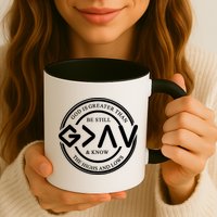 Be Still And Know, God Is Greater Than The Highs And Lows Circle Mug