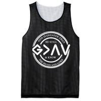 Be Still And Know, God Is Greater Than The Highs And Lows Circle Mesh Reversible Basketball Jersey Tank