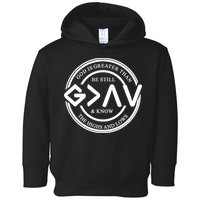 Be Still And Know, God Is Greater Than The Highs And Lows Circle Toddler Hoodie