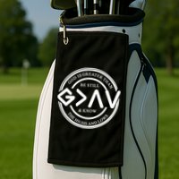 Be Still And Know, God Is Greater Than The Highs And Lows Circle Golf Towel