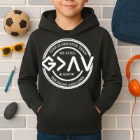 Be Still And Know, God Is Greater Than The Highs And Lows Circle Kids Hoodie