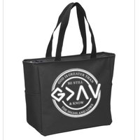 Be Still And Know, God Is Greater Than The Highs And Lows Circle Zip Tote Bag
