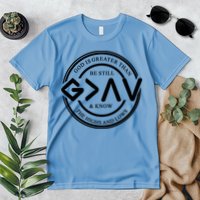 Be Still And Know, God Is Greater Than The Highs And Lows Circle Premium T-Shirt
