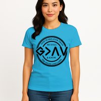 Be Still And Know, God Is Greater Than The Highs And Lows Circle Womens T-Shirt
