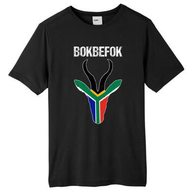 Bokbefok South African Rugby Bokke South Africa Flag Colours Tall Fusion ChromaSoft Performance T-Shirt