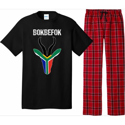 Bokbefok South African Rugby Bokke South Africa Flag Colours Pajama Set