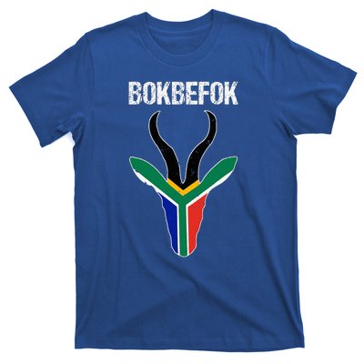 Bokbefok South African Rugby Bokke South Africa Flag Colours T-Shirt