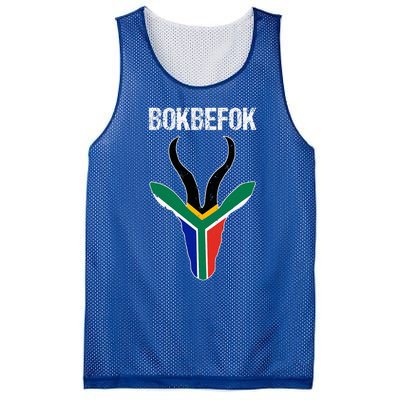 Bokbefok South African Rugby Bokke South Africa Flag Colours Mesh Reversible Basketball Jersey Tank