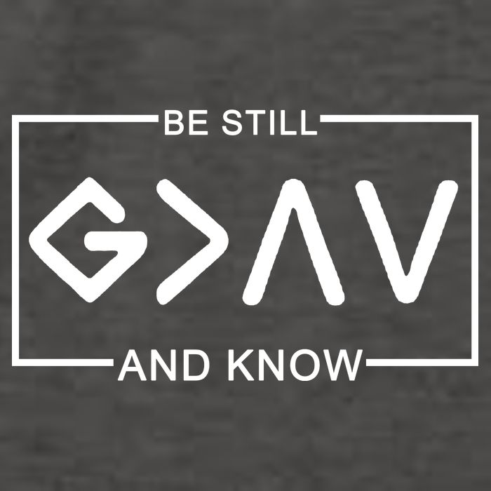 Be Still And Know, God Is Greater Than The Highs And Lows Vector Backpack