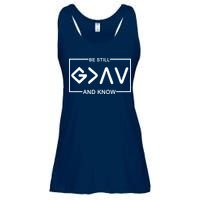 Be Still And Know, God Is Greater Than The Highs And Lows Ladies Essential Flowy Tank