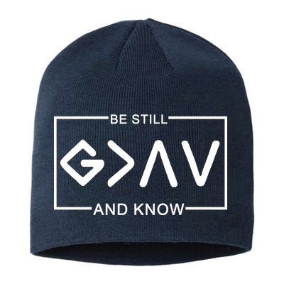 Be Still And Know, God Is Greater Than The Highs And Lows Sustainable Beanie