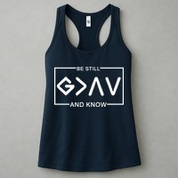 Be Still And Know, God Is Greater Than The Highs And Lows Womens Tank Top