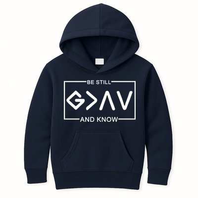 Be Still And Know, God Is Greater Than The Highs And Lows Kids Hoodie
