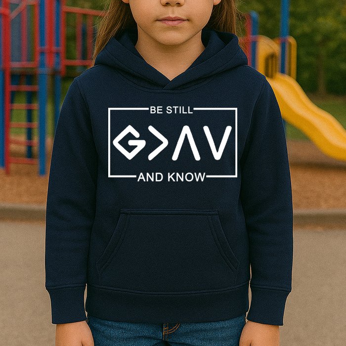 Be Still And Know, God Is Greater Than The Highs And Lows Kids Hoodie