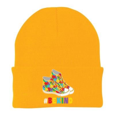 Bekind Shoes Autism Puzzle Autism Awareness Day Knit Cap Winter Beanie