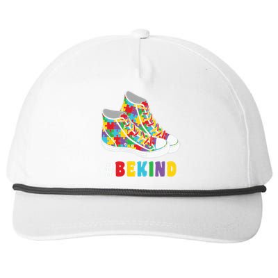 Bekind Shoes Autism Puzzle Autism Awareness Day Snapback Five-Panel Rope Hat