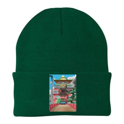 Bathhouse Spirited Away Digital Art Knit Cap Winter Beanie