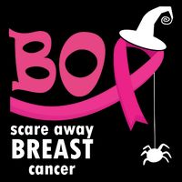 Boo Scare Away Breast Cancer Awareness Spooky 16 in Basic Backpack