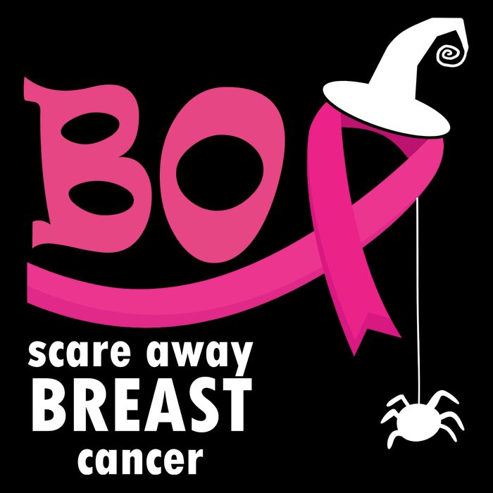 Boo Scare Away Breast Cancer Awareness Spooky 16 in Basic Backpack