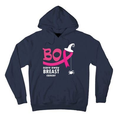 Boo Scare Away Breast Cancer Awareness Spooky Tall Hoodie