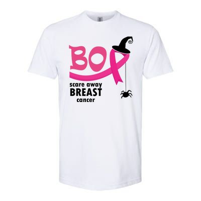 Boo Scare Away Breast Cancer Awareness Spooky Softstyle® CVC T-Shirt