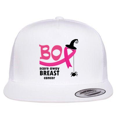 Boo Scare Away Breast Cancer Awareness Spooky Flatbill Hat