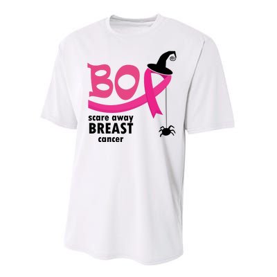 Boo Scare Away Breast Cancer Awareness Spooky Performance Sprint T-Shirt