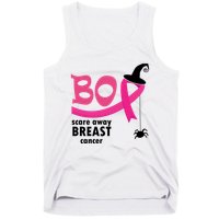 Boo Scare Away Breast Cancer Awareness Spooky Tank Top