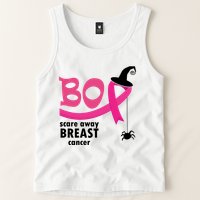 Boo Scare Away Breast Cancer Awareness Spooky Tank Top