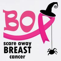 Boo Scare Away Breast Cancer Awareness Spooky Tank Top