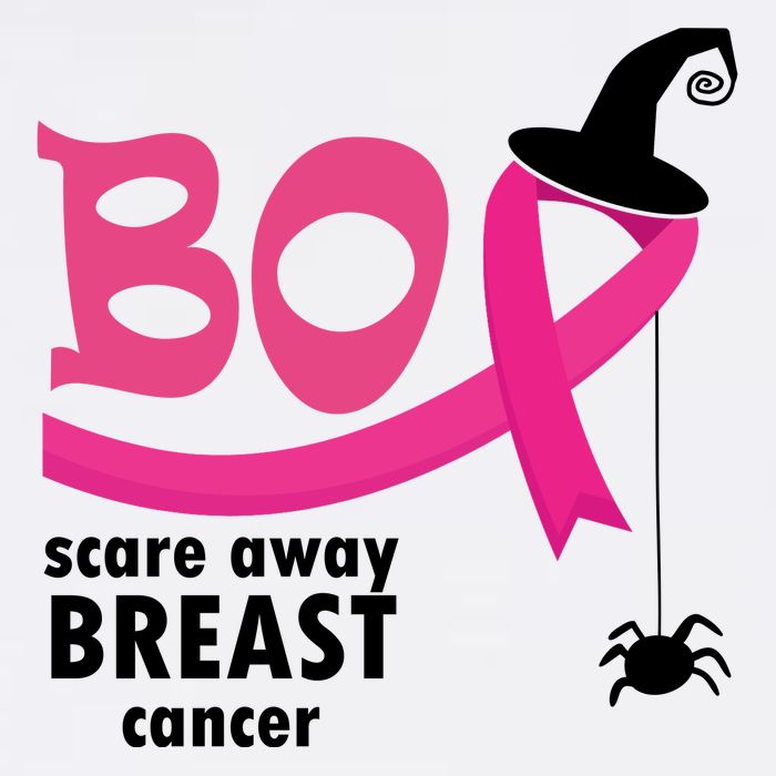 Boo Scare Away Breast Cancer Awareness Spooky Tank Top