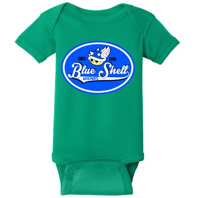 Blue Shell Auto Parts Baby Bodysuit