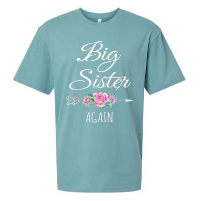 Big Sister Again Big Sister Announcement Sueded Cloud Jersey T-Shirt