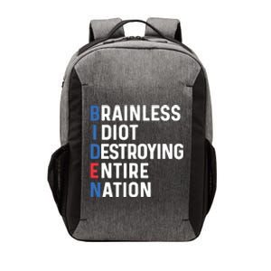 Biden Sucks Anti Biden Idiot Funny Political Humor Vector Backpack