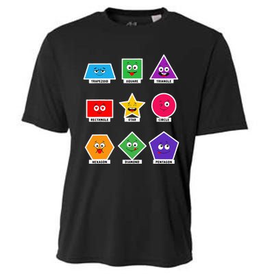 Basic Shapes And Preschoolers Learning Cooling Performance Crew T-Shirt