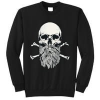 Bearded Skull and Crossbones Pirate Beard Sweatshirt