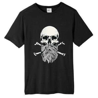 Bearded Skull and Crossbones Pirate Beard Tall Fusion ChromaSoft Performance T-Shirt