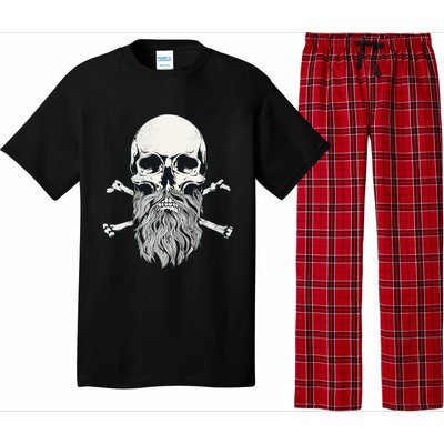 Bearded Skull and Crossbones Pirate Beard Pajama Set