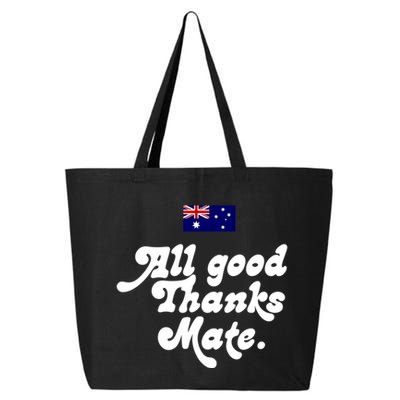 British Slogans All Good Thanks Mate 25L Jumbo Tote