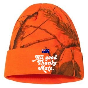 British Slogans All Good Thanks Mate Kati Licensed 12" Camo Beanie