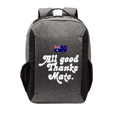 British Slogans All Good Thanks Mate Vector Backpack