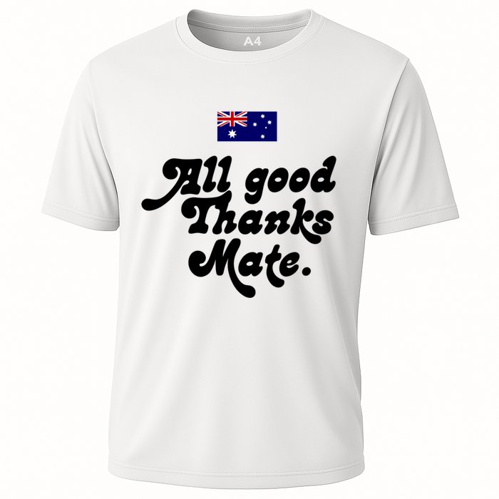 British Slogans All Good Thanks Mate Performance Shirt