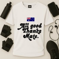 British Slogans All Good Thanks Mate Performance Shirt