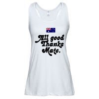 British Slogans All Good Thanks Mate Ladies Essential Flowy Tank