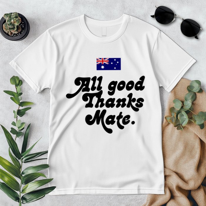 British Slogans All Good Thanks Mate Premium T-Shirt