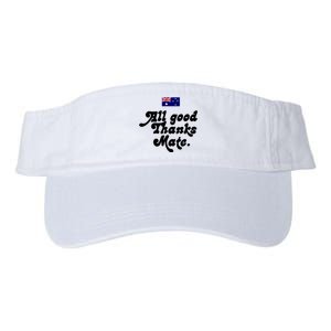 British Slogans All Good Thanks Mate Valucap Bio-Washed Visor